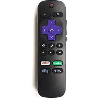 Hisense Roku TV remoto con Control de volumen y botón de encendido de TV para todos los Hisense Roku TV (TV incorporado Roku, no reproductor Roku conectar w/TV)