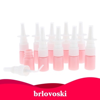 10 piezas recargable Nasal Spray fino niebla nariz frasco contenedor aceite esencial 5 ml