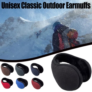 Orejeras de lana clásica Unisex plegables accesorios de invierno al aire libre orejeras (1)