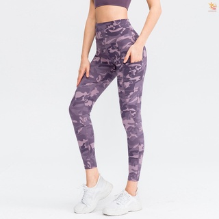 [outsideworld]pantalones Deportivos para mujeres/Leggings de Yoga con estampado de camuflaje