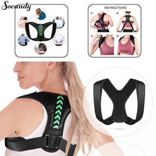 Socandy esponja Corrector de hombros/soporte para espalda/cinturón elástico para Fitness