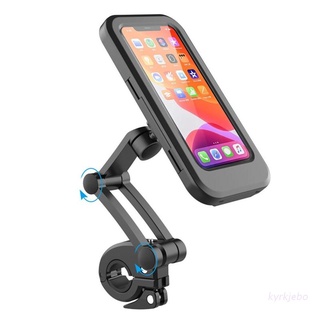 kyrk Waterproof Mobile Phone Case Bike Motorcycle Handlebar Magnetic Phone Mount Bicycle Holder Bag for 3 to 6.7" Cellphone