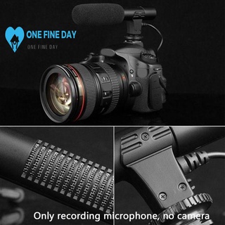 Micrófono de cámara para Nikon Canon DSLR DV entrevista grabación externa C4R5