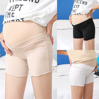 Mujeres embarazadas ajustable seguridad pantalones cortos de maternidad Lnsurance pantalones Leggings