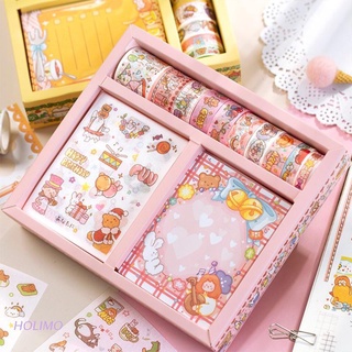HLM 50 pcs/set Fruity Fairy Washi Adhesive Tape Decorative Sticker Memo Pad Stationary set DIY Scrapbooking Label