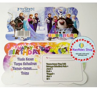 Frozen Theme tarjetas de invitación 10pcs/invitaciones de cumpleaños/tarjetas de invitación