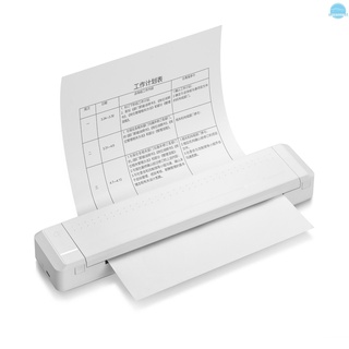 MC Poooli A4 impresora de papel directa impresora térmica impresora móvil impresora fotográfica portátil BT conexión inalámbrica 300dpi con cinta 1pc para archivo PDF/contrato/prueba de papel/foto/foto Compatible con Windows Mac Android iOS