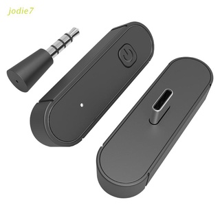 jodie7 transmisor inalámbrico compatible con bluetooth receptor de 3,5 mm conector de micrófono para nintent interruptor/pc/ps4/ps5/switch lite host