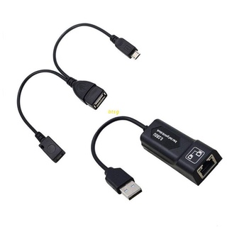 Btsg negro Durable LAN Ethernet adaptador USB convertidor Cable para Ama-zon FIRE TV 3 dispositivo