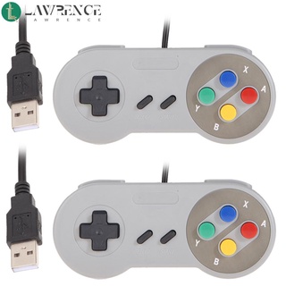 [lawrence] 2x Super Nintendo SNES USB Classic Famicom Controlador Para PC MAC Juegos