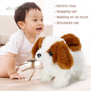 Shishan42 - muñeca eléctrica para perros, simulación eléctrica, juguete para niños, llamado andar, robot inteligente, peluche