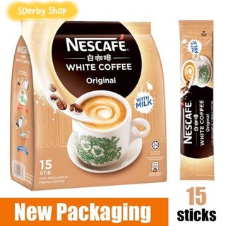 Nescafe blanco café Original leche café instantáneo malasia contenido 15 palos