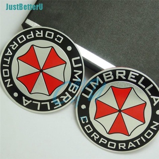 [JUSBT] 3D aleación de aluminio paraguas Corporation Resident Evil calcomanías decoraciones insignia PNUI (7)