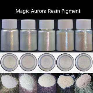 ins 6 colores brillante Aurora resina pigmentos polarizados diamante perla pigmentos Kit colorantes resina tinte joyería herramientas (4)