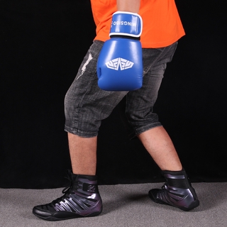 Zapatos de boxeo de lucha libre competencia zapatos de sentadillas más el tamaño 46 ligero de alta parte superior zapatillas de deporte zapatos de vuelo (9)