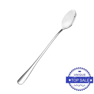 Titanium-plated Stainless Steel Long Handle Long Spoon Handle Spoon Coffee Long Ice Bar V9A2