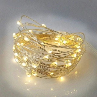 2/3/5/10M 100 cuerdas LED de alambre de cobre 3XAA funciona con pilas, decoración de boda LED cadena de luces de hadas (1)