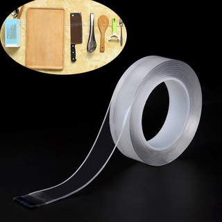 1M cinta adhesiva reutilizable de doble cara Nano sin rastro adhesivo extraíble lavable (1)