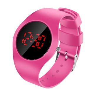 venta caliente reloj electrónico led moda casual silicona redondo reloj de pulsera juvenil pulsera (5)