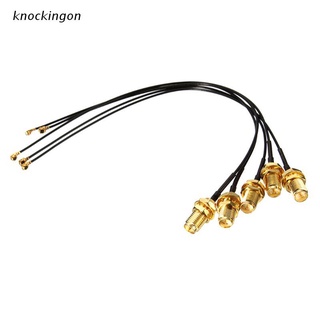k.mx 5pcs cable de extensión ipx a rp sma hembra conector antena wifi pigtail cable