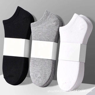 🙌 Calcetín de algodón color sólido 1 par de hombres mujeres algodón tobillo calcetines atlético Casual sólido raya cómoda calcetín negro blanco gris xeCW