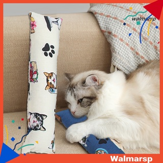 [wmp] gato juguete de dibujos animados gatos patrón resistente a mordeduras suave gatito felpa almohada masticar juguete para mascotas suministros