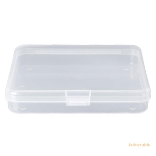 vulnerable cuadrado transparente plástico joyería cajas de almacenamiento cuentas artesanía caso contenedores