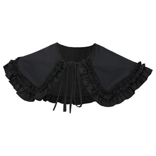 [simhoa] Clásico Lolita Muñeca Volantes Cuello Falso Desmontable Dickey Collar Ropa Accesorio Para Decoración Vestido Blusa