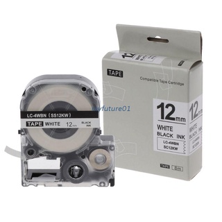 chin negro sobre blanco etiqueta cinta compatible epson etiqueta cintas 12 mm para lw-300 lw-400