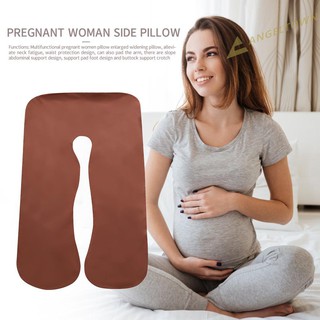 Multifunción embarazo funda de algodón funda de algodón tipo U para maternidad mujeres almohada núcleo no incluido