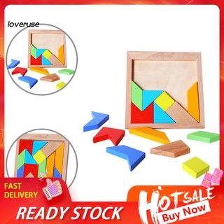lo rompecabezas colorido tangram de madera rompecabezas diy inteligencia desarrollo niños juguete