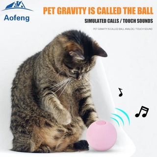 (formyhome) smart cat interactive ball catnip juguete de entrenamiento para mascotas (wool rosa)