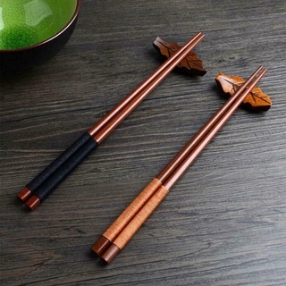 KITPIPI cuchara de madera tenedor conjunto de vajilla cubiertos de de al palillos madera aire B4I4 (2)
