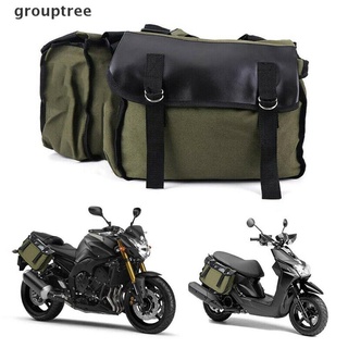 grouptree - alforjas impermeables para motocicleta, turismo, sillín, lona, equipaje mx
