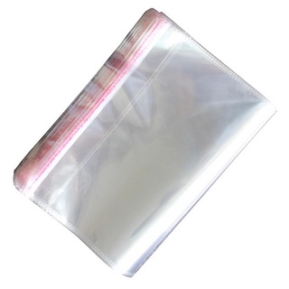 100 bolsas de plástico transparente opp autoadhesivas sellado (3)