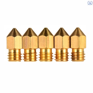 5 pzs boquilla De bronce Para impresora 3d M6 cabezal De impresora 0.4mm salida Para Cr-10 Series Ender-3 1.75mm Filamento