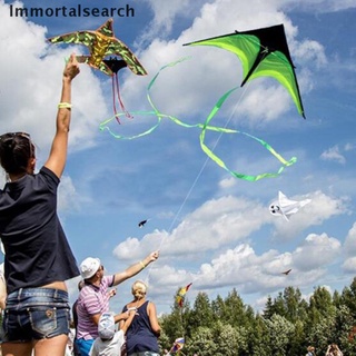 Immortalsearch 120cm enorme cometa línea Stunt niños cometas juguetes cometa volando cola larga al aire libre cometas MY