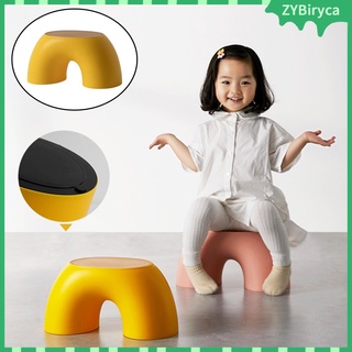 taburetes para niños, taburetes de pie, sillas antideslizantes de plástico arcoíris, sillas multicolores para baños infantiles (1)
