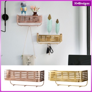 [dgac] cesta de estante de estilo nórdico para dormitorio, decoración del hogar, pantalla de pared, arte, hierro