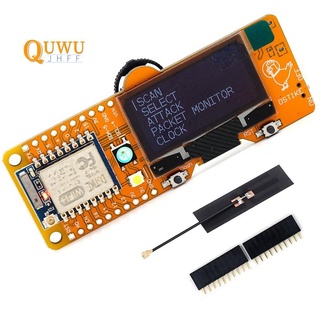 herramienta de prueba wifi esp8266 placa de desarrollo wifi deauther dstike mini evo con pantalla oled de 1,3 pulgadas y antena de 5 db