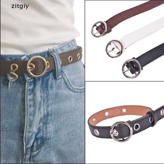 [Zitgiy] Fashion Women Big Hole Belts PU Leather Metal Pin Buckle Waist Belt Waistband DJTZ