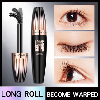 MACFEE 4D Silk Fiber Eyelash Mascara Lengthening Eyelash Extension Waterproof Long Lasting Thick Curling Black Mascara makeup