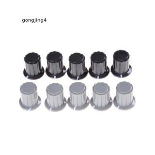 [gongjing4] 5 piezas de agarre acanalado 4 mm eje dividido potenciómetro pomos de control mx12