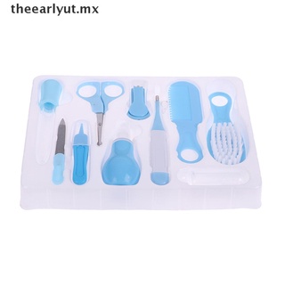 [well] 10 piezas de peine para el cuidado de uñas de bebé tijeras cortador de lima Kit de manicura Set de regalo MX