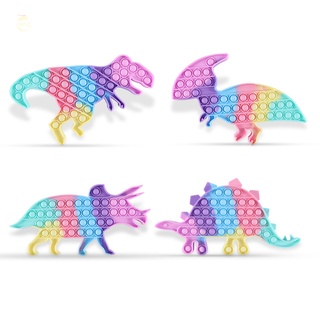 amb Cute Dinosaur Shaped Decompression Toy Silicone Stress Relief Parent Child Interaction Desktop Toys for Kids Adults