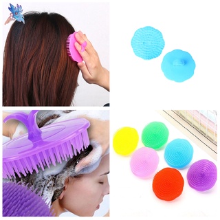 1 PC Color ciruela redondo baño cabeza peine lavado de cabello champú cepillo para diario calmante cuero cabelludo herramienta
