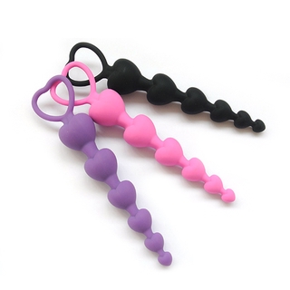 Invierno-divertido juguetes de silicona Anal bolas Plug G-Spot estimulación adulto mujer hombre juguete sexual (2)