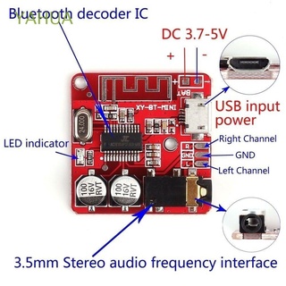 yahua mini mp3 receptor de audio placa estéreo sin pérdida decodificador bluetooth módulo amplificador inalámbrico módulo de música ble bluetooth 4.1/multicolor