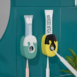 dispensador automático de pasta de dientes a prueba de polvo con cepillo de dientes hol
