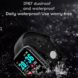 Really impermeable!!reloj Inteligente Y68 a prueba de agua Para hombres mujeres reloj deportivo frecuencia cardiaca presión Arterial impermeable reloj Inteligente Para Android Ios D20 Smartwatch